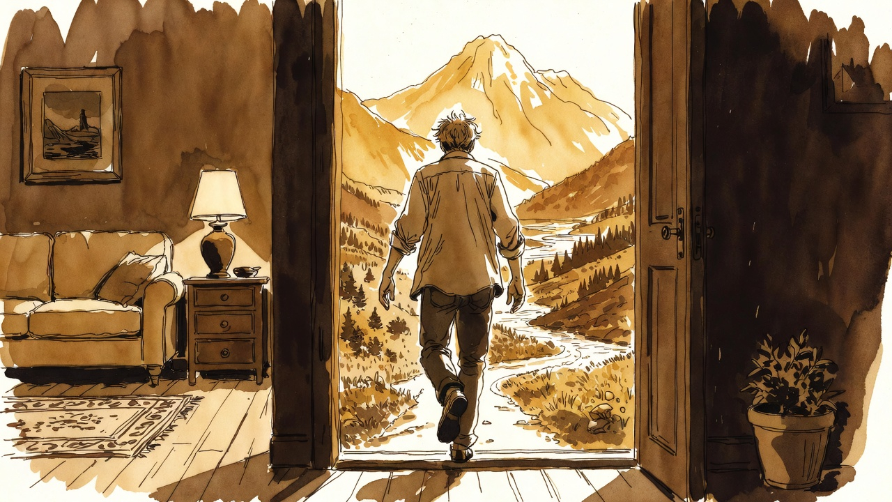 The Hero's Journey in your own life — a path leading into golden light