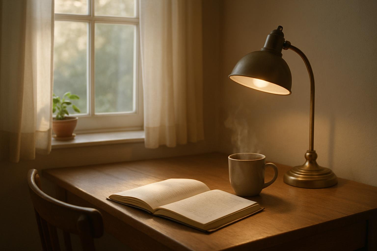 Writer at a desk building a memoir writing routine